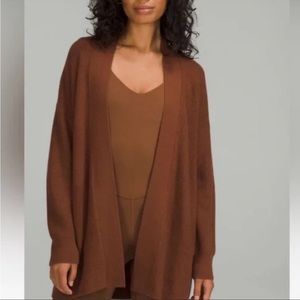 Lululemon merino wool blend wrap sweater